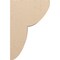 Ekena Millwork 12"W x 24"D x 36"H Classic Crestline Rough Cedar Woodgrain TimberThane Corbel, Primed Tan CORUR12X24X36CRERCPR - alternate 3